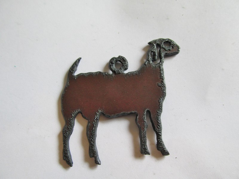 (image for) Goat metal pendant #BY014